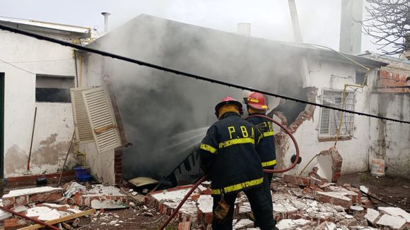 Importante explosión de una cocina en el barrio San José