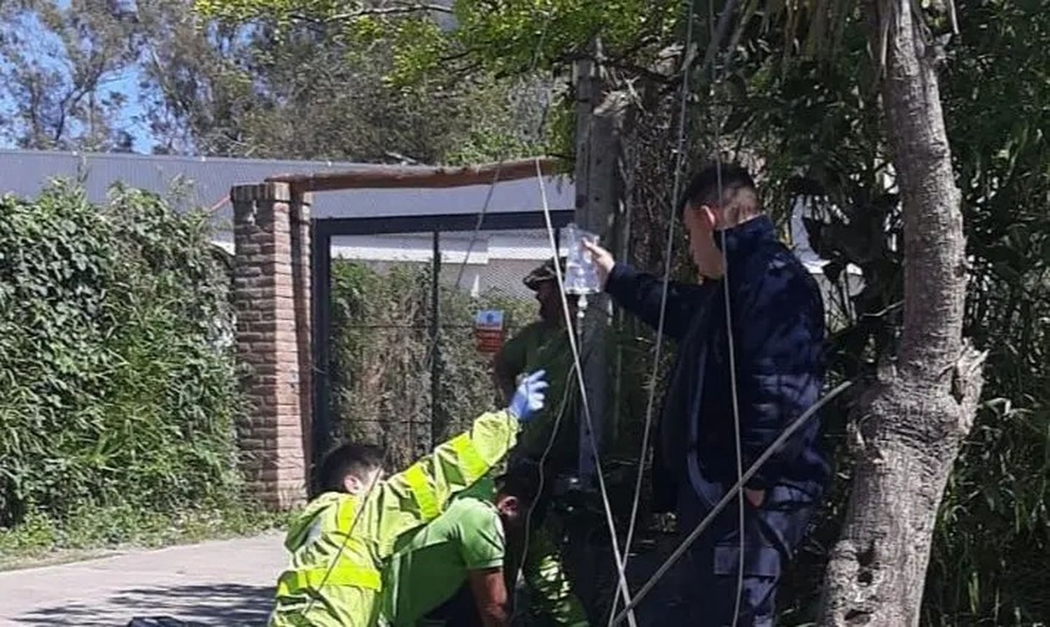 Se estableció que el operario trabajaba para la empresa "CT fiber".