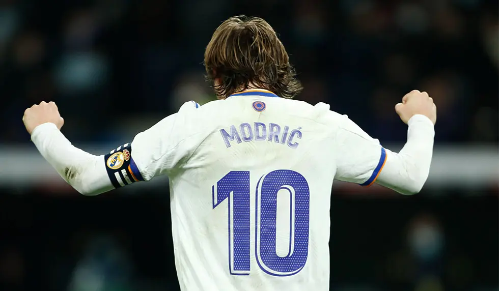 El dorsal 10 del Real Madrid fue llevado por Modric desde el año 2017 hasta el 2025.