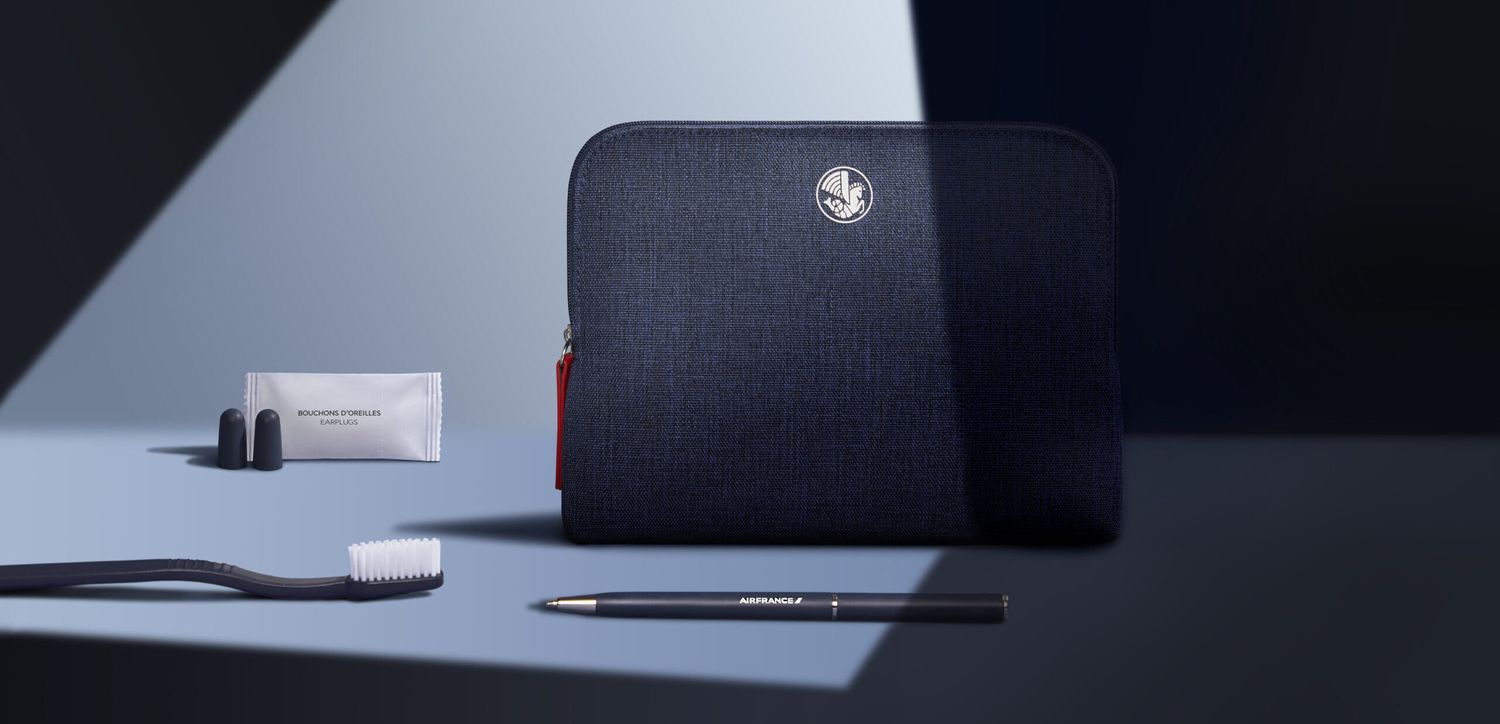 Air France presenta nuevos kits de confort eco-friendly para sus vuelos de larga distancia