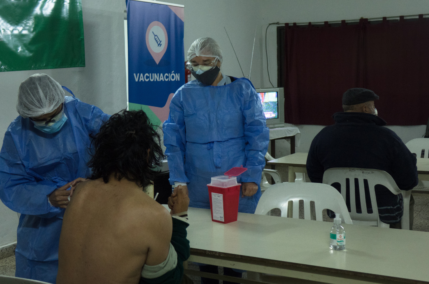 Covid-19: se inició la vacunación para personas en situación de calle