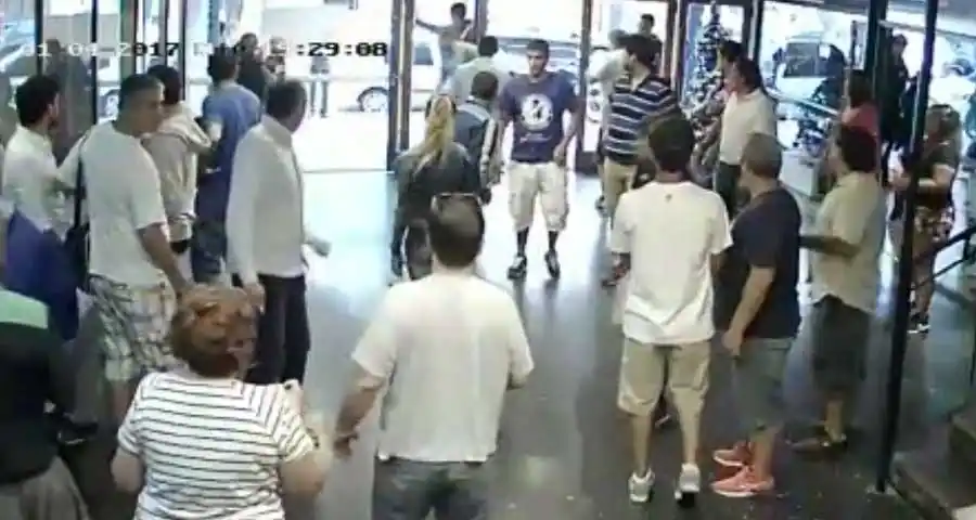 Se difundió la filmación que captó el tiroteo en el club Alvarado