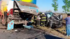 Accidente Ruta 12 : un Gualeyo entre  los accidentados