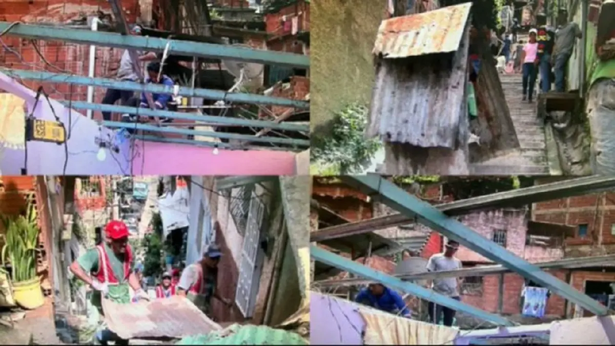 VIENTOS HURACANADOS tumbaron los techos de 25 casas en Santa Rosalía