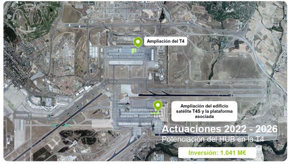 Aprueban plan de inversiones por USD 2 mil millones para el aeropuerto de Madrid/Barajas