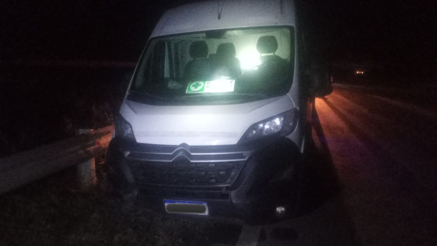 El vehículo involucrado en el accidente.