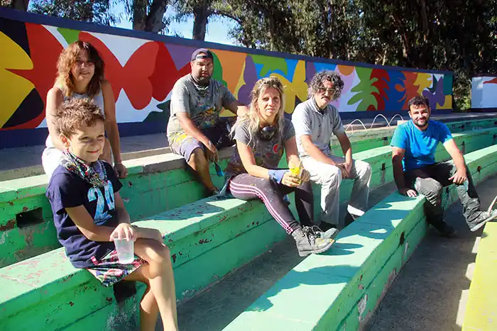 “Mariposario de infancia”, obra a gran escala en el Anfiteatro