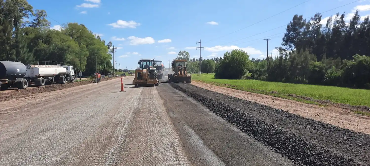 Ruta 191: comenzó la repavimentación y recomiendan circular con precaución
