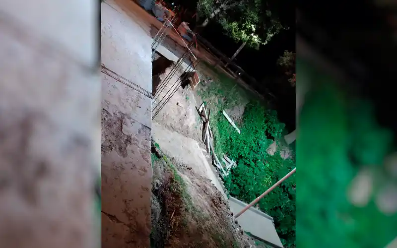 Reclamo en la escalera: “Sin protección, sin nada está”