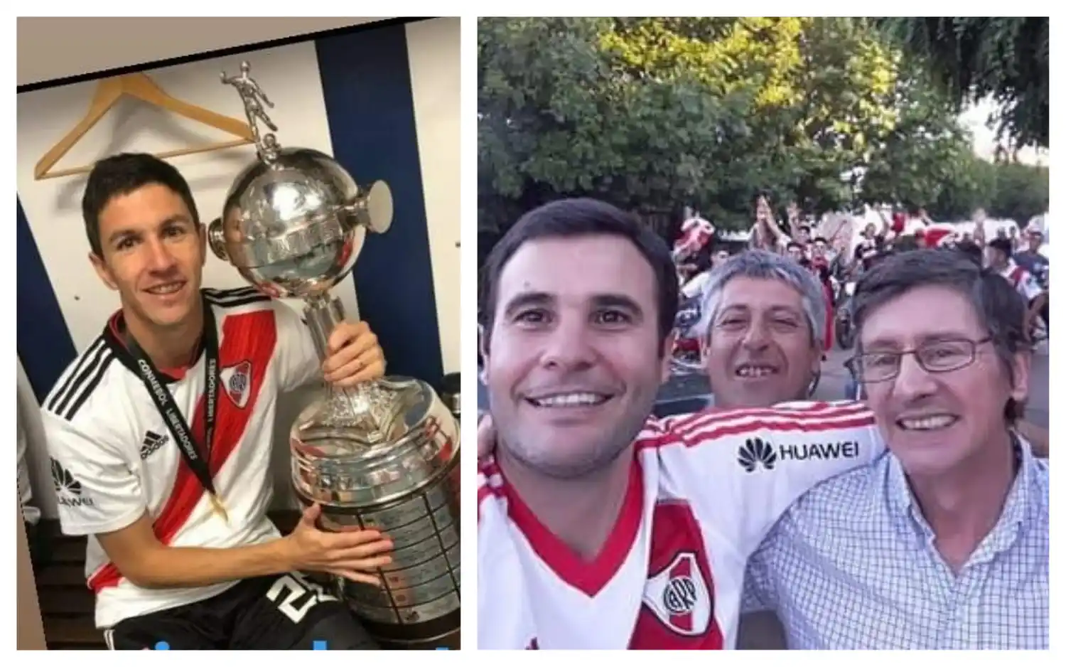 En 9 de Julio, la familia de Nacho Fernández también festejó con River: "Todavía no caemos"