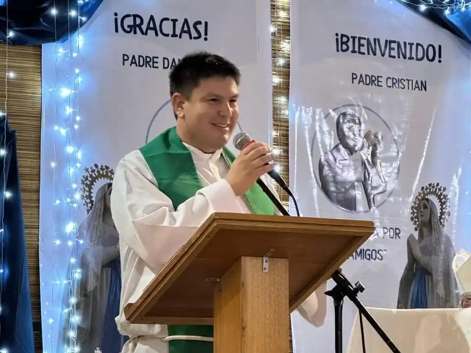 Padre Cristian Arévalo: “Es un desafío volver a mi comunidad"