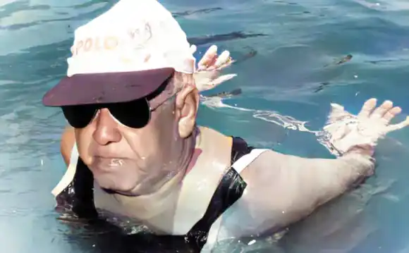 Luis “Mojarrita” Agüero, récord mundial de permanencia en el agua realizado en Concordia