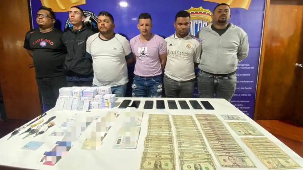 DESMANTELAN OTRA BANDA DE EXTORSIONISTAS: usaban el «gota a gota» para esquilmar a sus víctimas