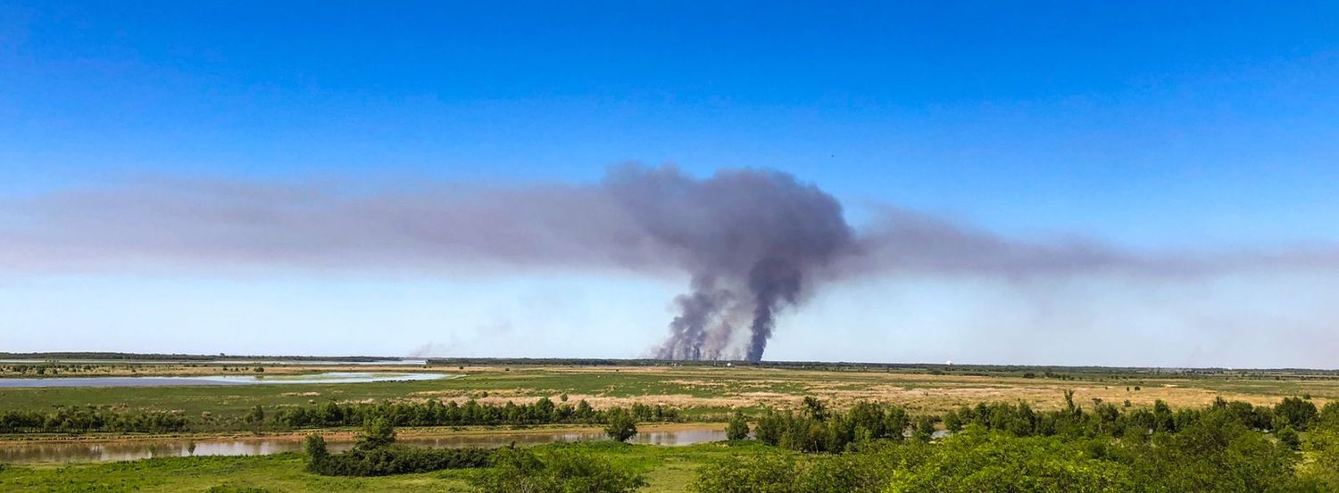 Otra vez incendios en islas: detectan focos en la zona de Lechiguanas