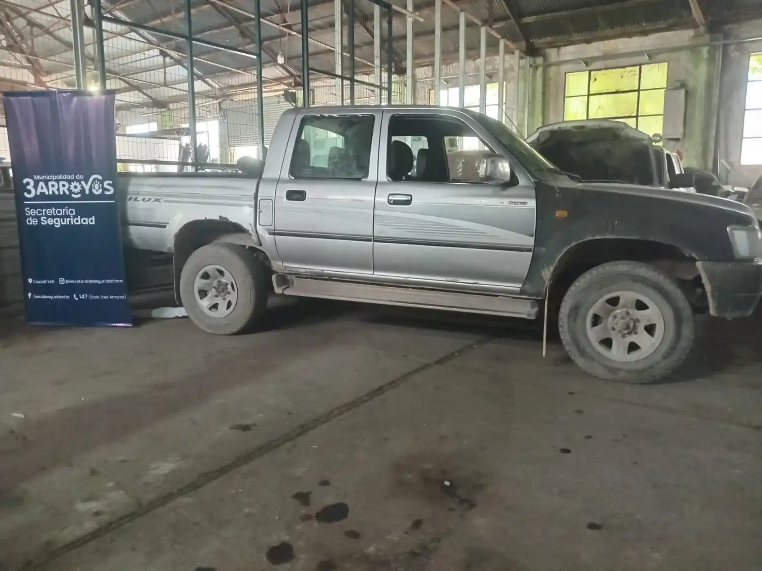Vehículo que conducía el menor