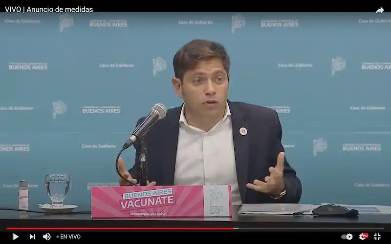 EN VIVO: Conferencia de prensa de Kicillof