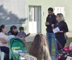 Dora Bogdan visitó el Barrio San Roque
