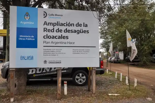 Comenzaron los preparativos para la extensión de la red cloacal en el barrio Gallo Blanco