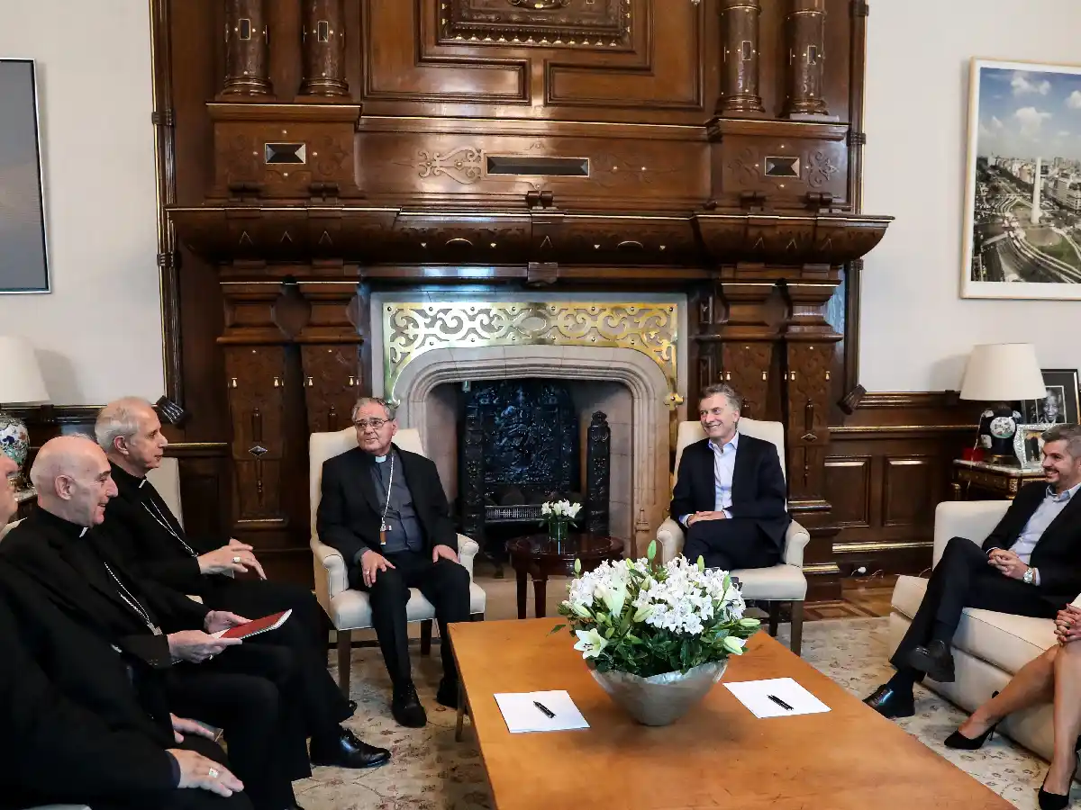 Macri, con la cúpula de  la Iglesia: "Todavía tenemos meses duros por delante"