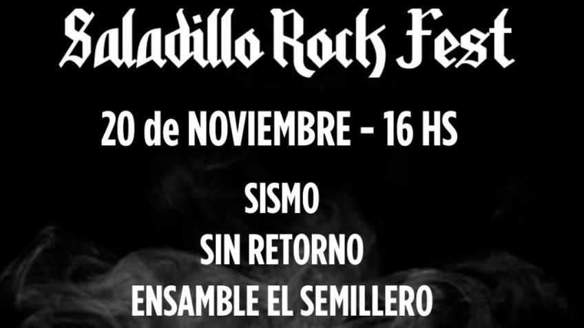 Saladillo, a puro rock: Llega la primera edición del "Rock Fest"