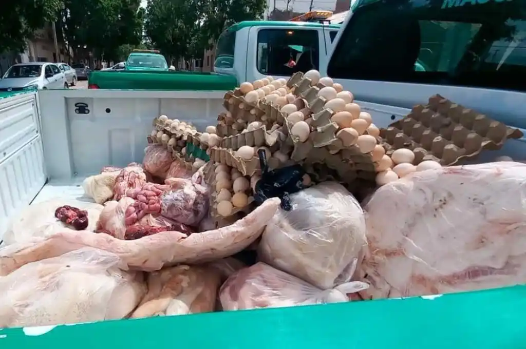 Otra vez: decomisaron 500 kilos de achuras, carne y huevos en Santa Fe