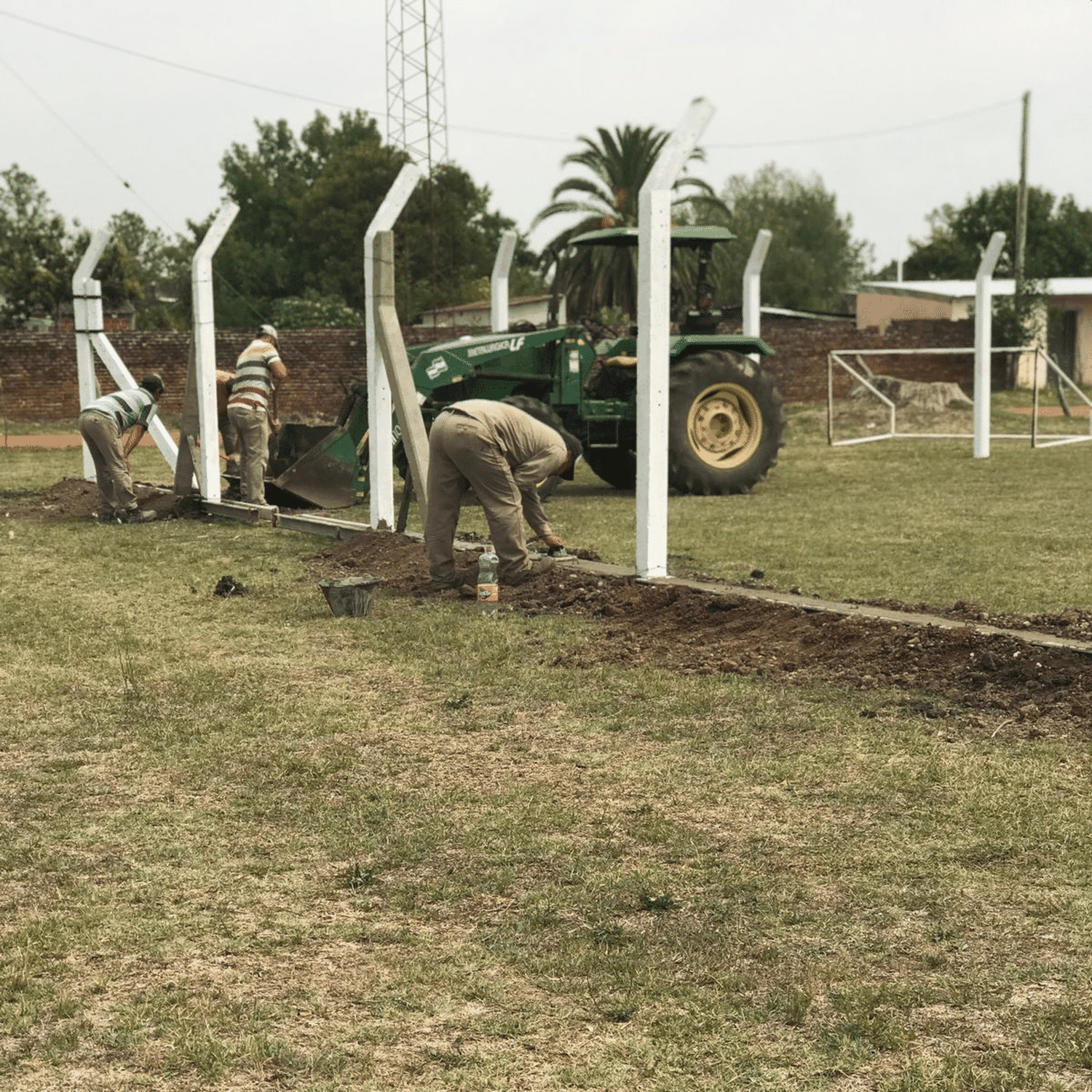 Avanza la obra de la cancha de fútbol