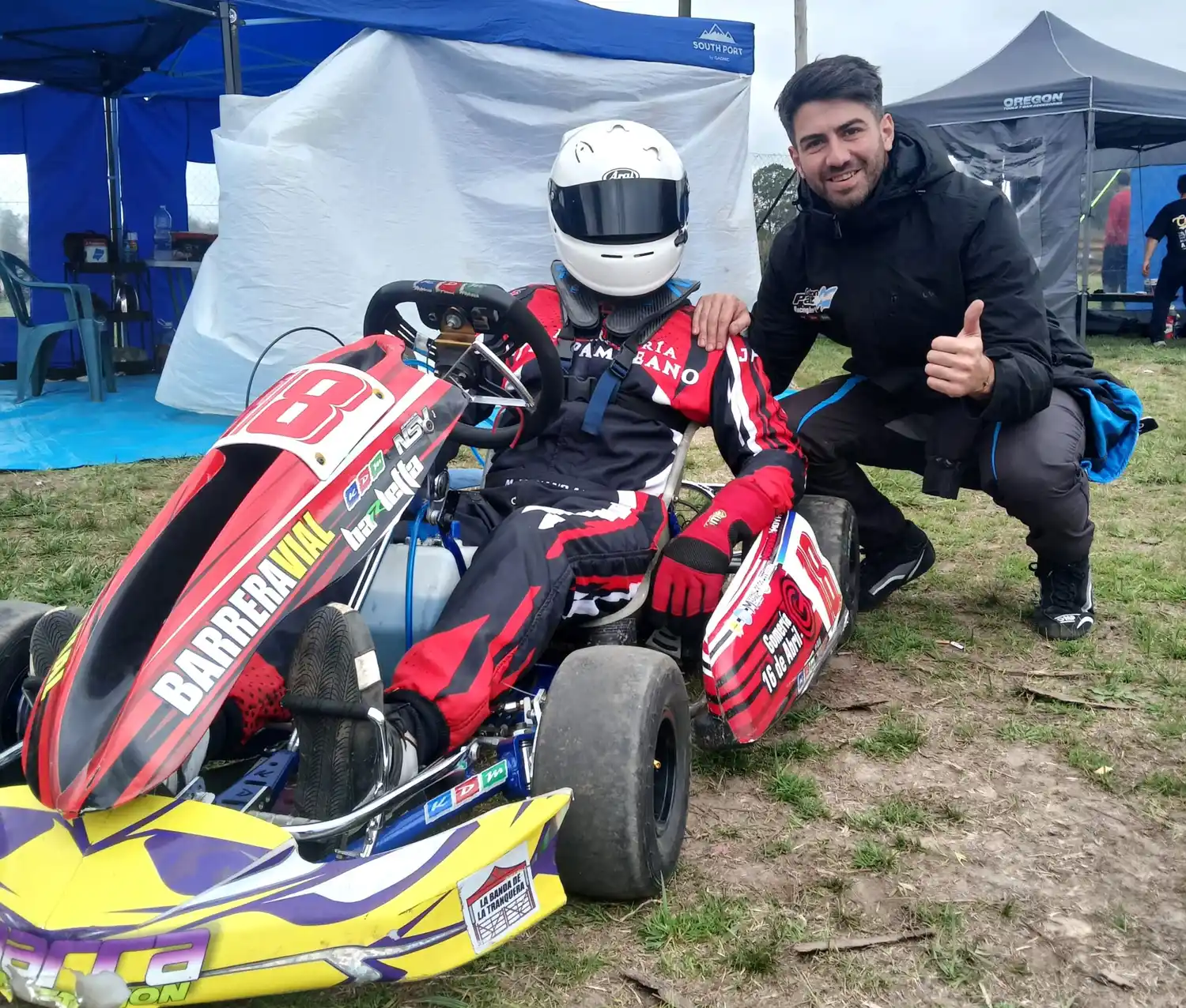 Karting: El chascomunense Mariano Moyano y Gastón Paz brillan en General Belgrano