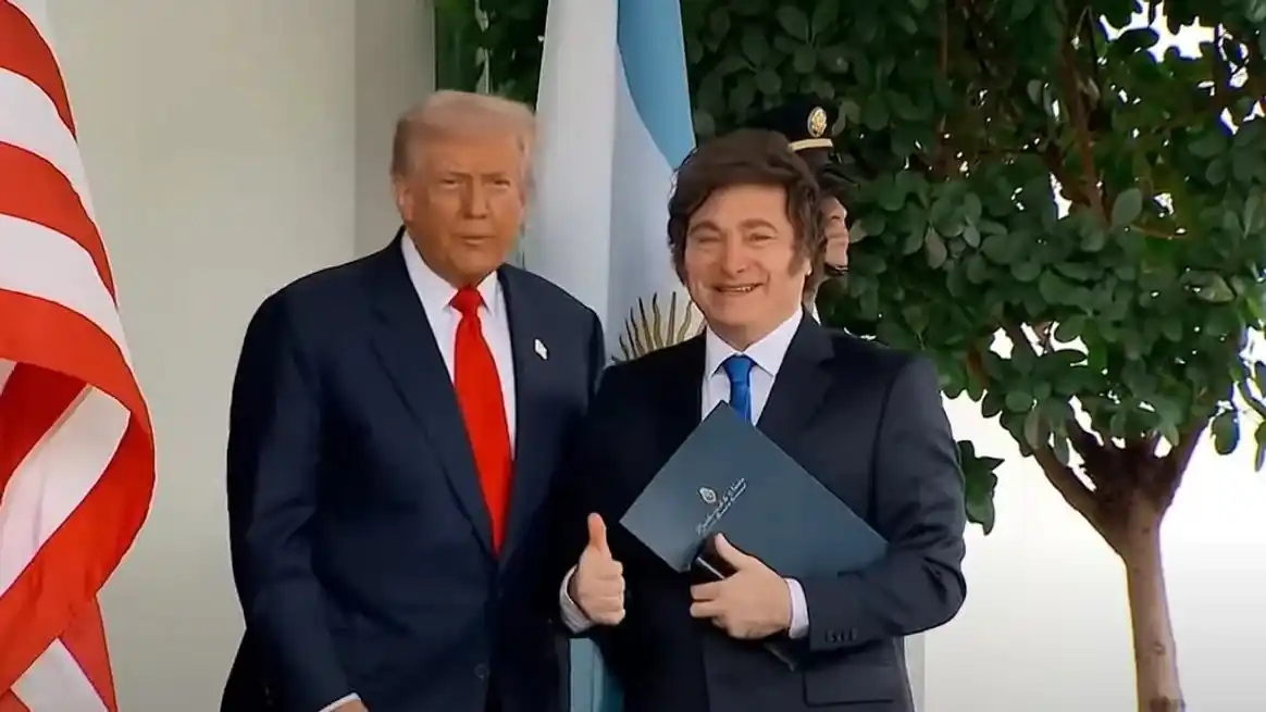 Milei y Trump en la Casa Blanca.
