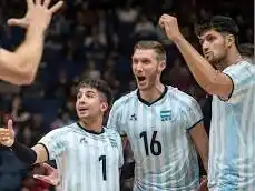 Victoria argentina 3 a 1 ante el bicampeón Francia en el incio d el VNL.Foto:FEVA