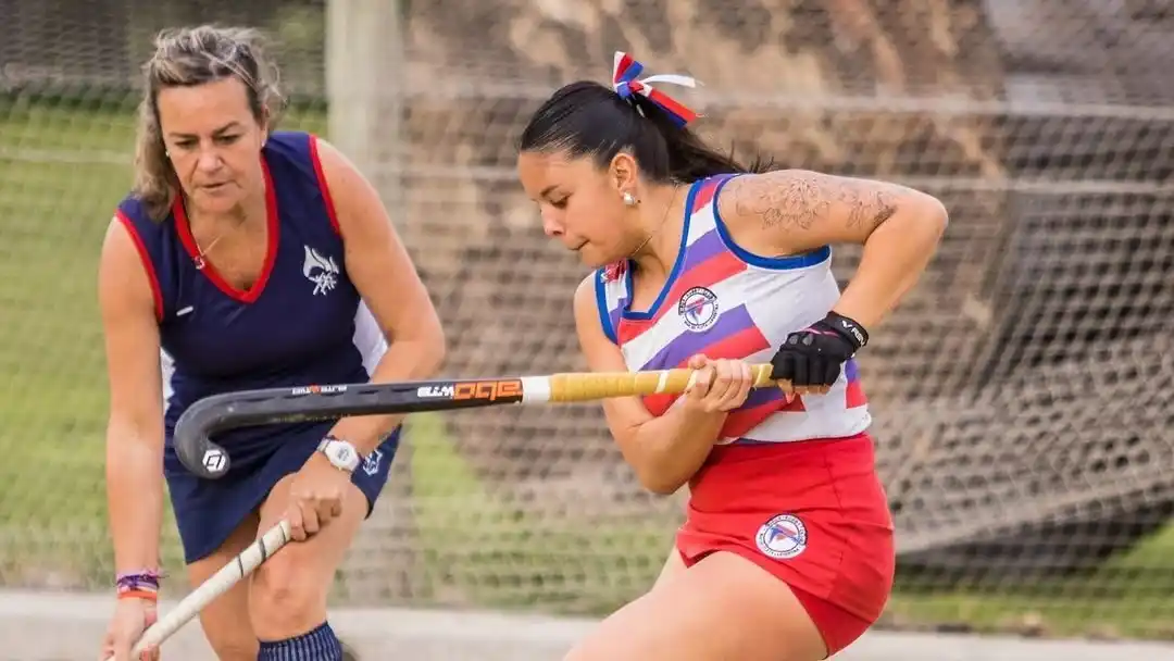Del Valle en acción ante Biguá de Mar del Plata
