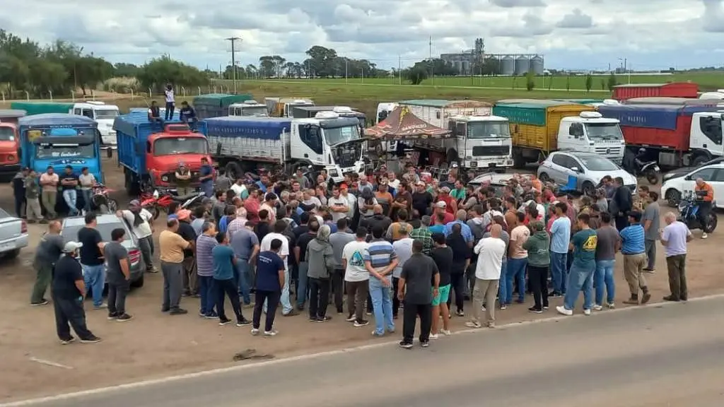 Protesta de transportistas