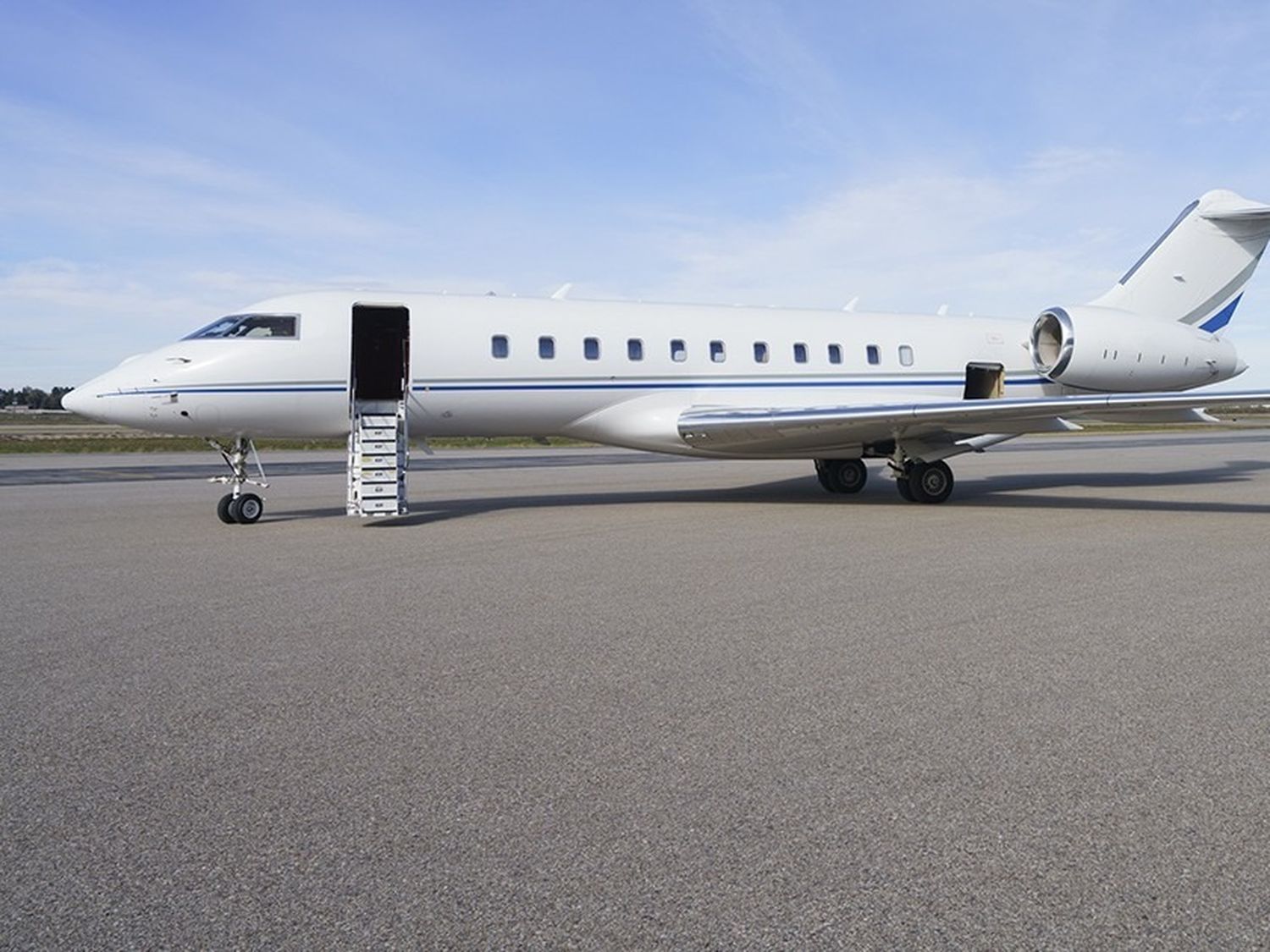 Modelo. Un Bombardier Global 5000 similar al que llegó a Ezeiza.