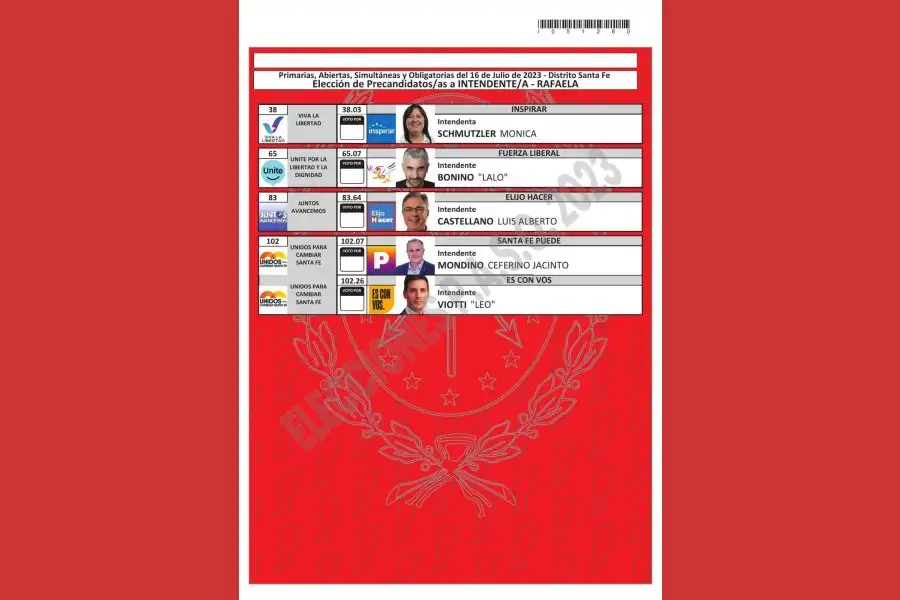Esta votación es a través del sistema de boleta única