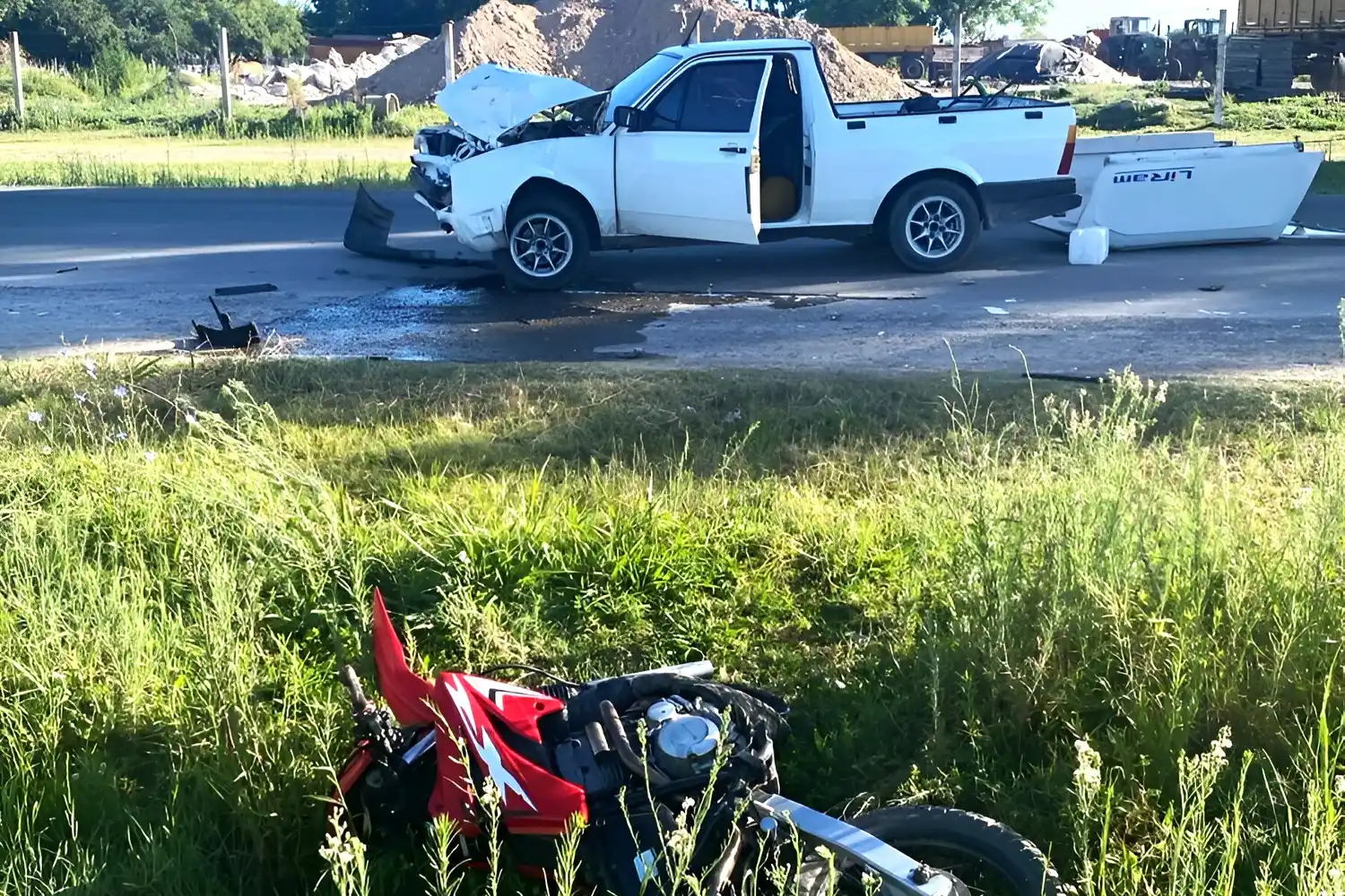 Así quedaron los vehículos involucrados en el accidente.