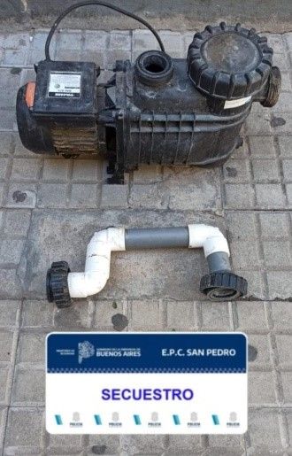 la bomba de agua robada