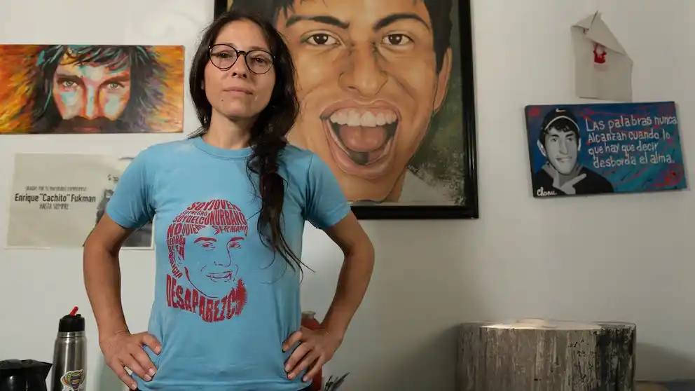 Vanesa Orieta, hermana de Luciano Arruga. FOTO: Infobae.