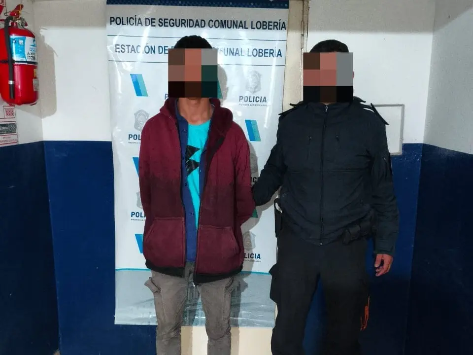 El joven, aprehendido