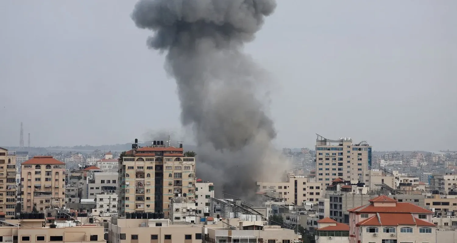 La explosión comprometió la estructura del cuarto de seguridad. Créditos: Mohammed Salem/ Reuters