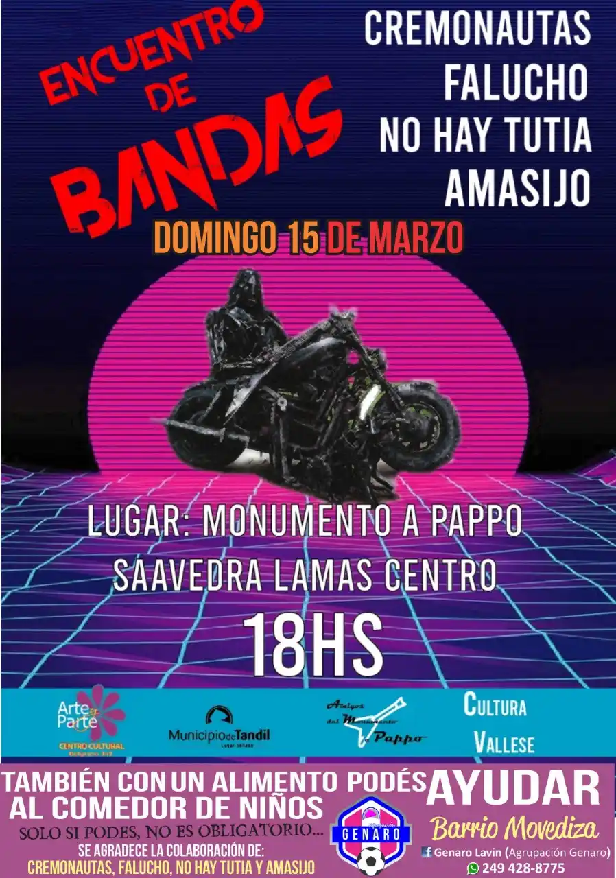 Se suspendió el encuentro de bandas previsto para este domingo