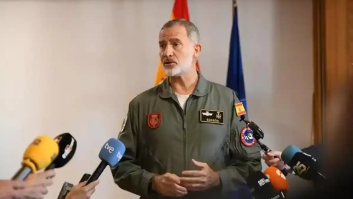 Rey Felipe VI pidió permanecer unidos en apoyo a los afectados por la DANA