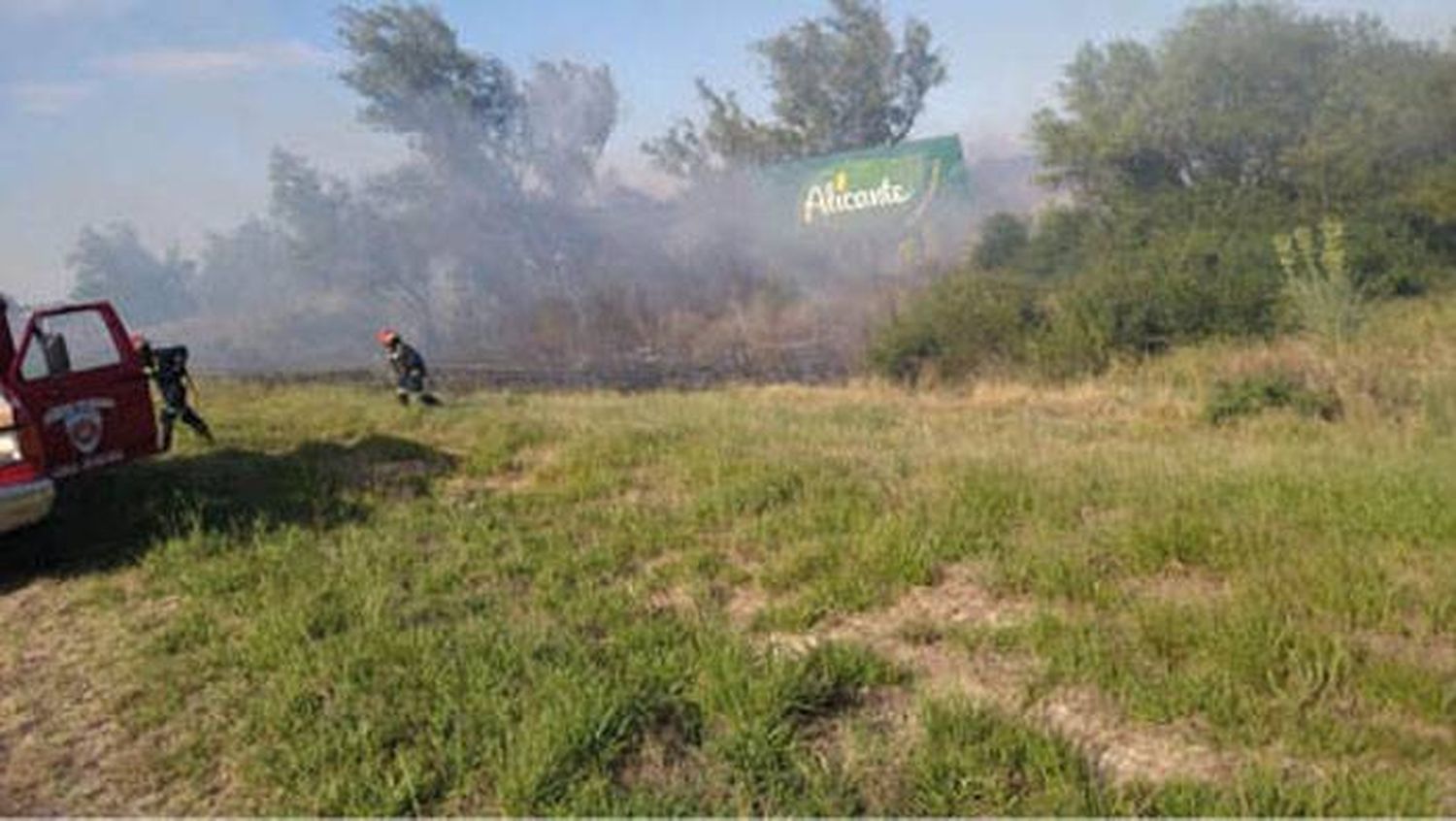 Incendios dificultan el tránsito en la zona de Ceibas