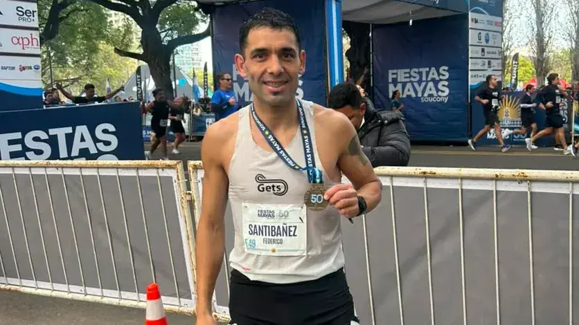 Federico Santibáñez y una gran performance en los 10K de Fiestas Mayas