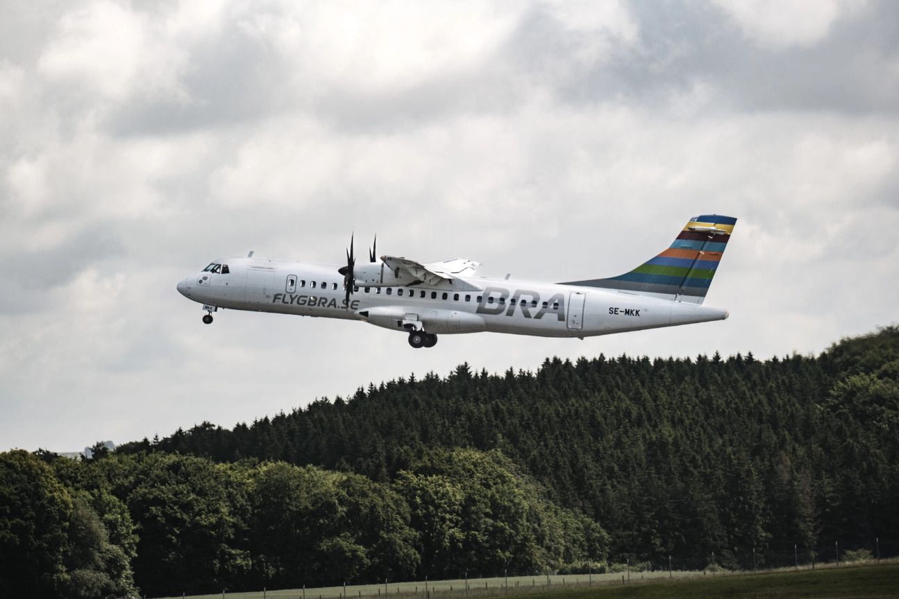 Nuevo hito de la aviación sostenible: ATR, Braathens y Neste completan el primer vuelo de un avión regional con 100% de SAF