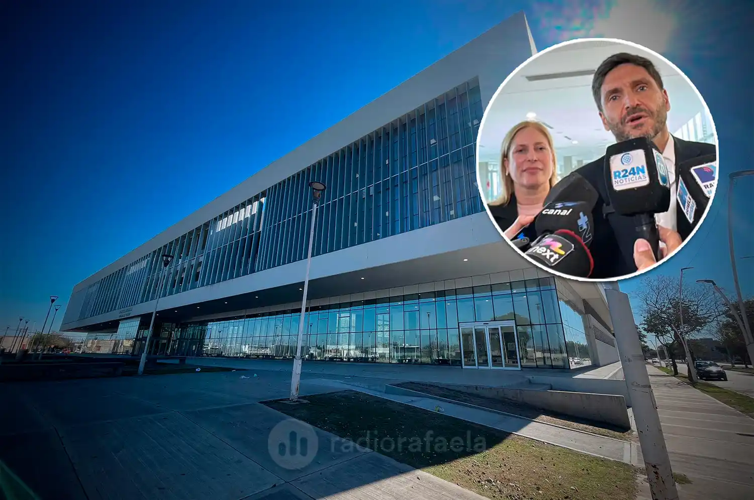 Gisela Scaglia y Maximiliano Pullaro recorrieron los avances del nuevo Hospital "Dr. Jaime Ferré"