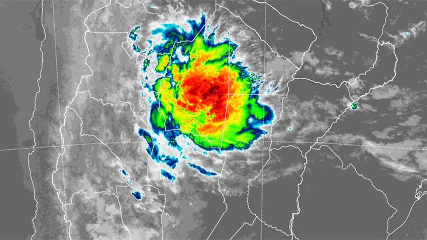 Rige doble alerta por tormentas en Entre Ríos