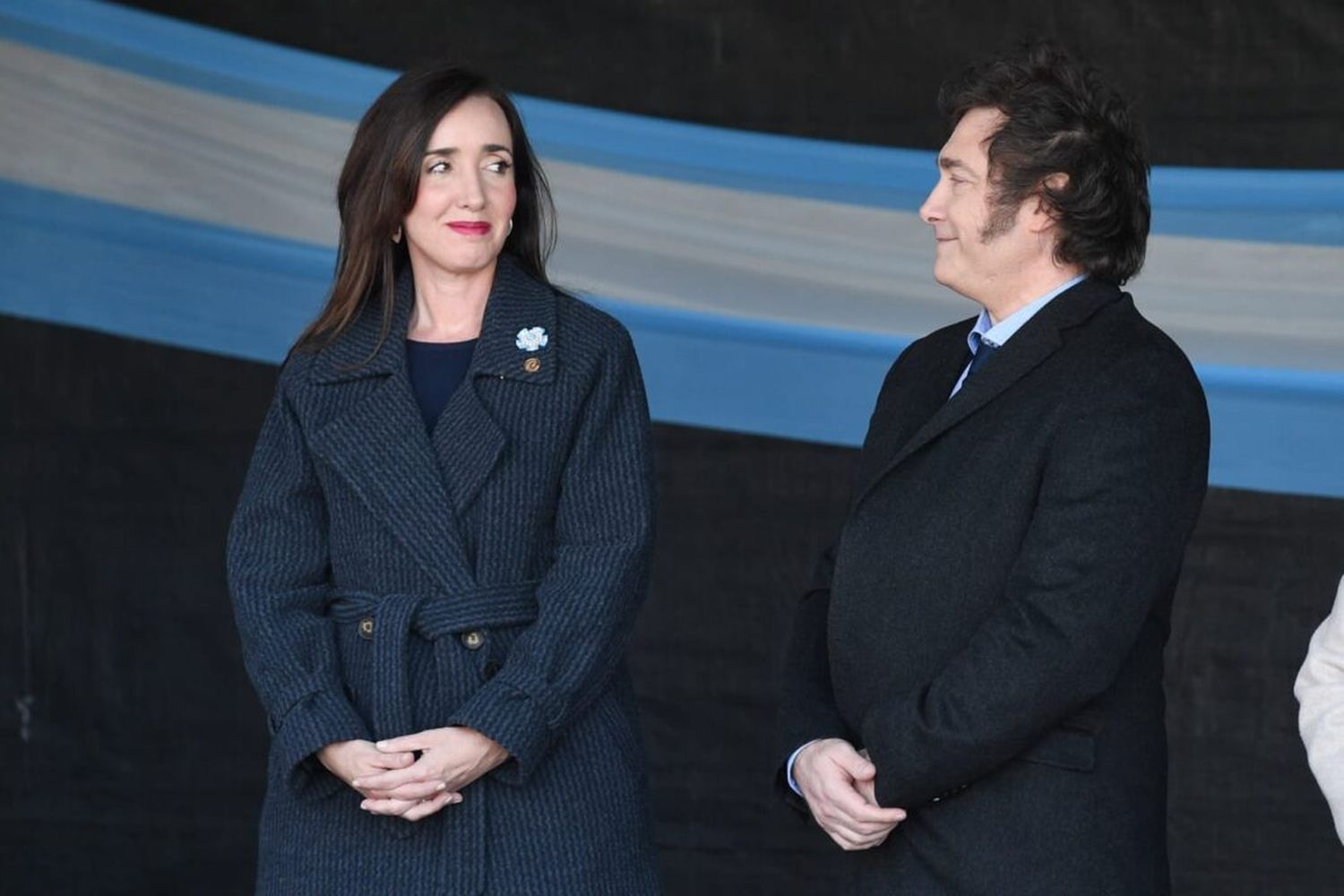 Javier Milei junto a Victoria Villarruel