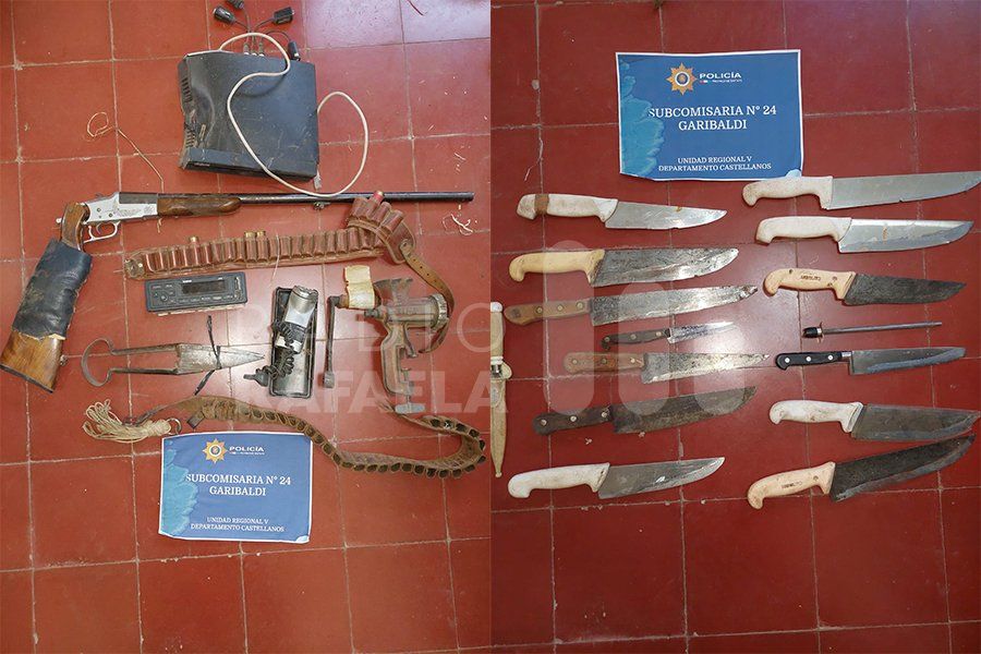 Se accidentó en moto y le encontraron un montón de elementos que habían sido robados