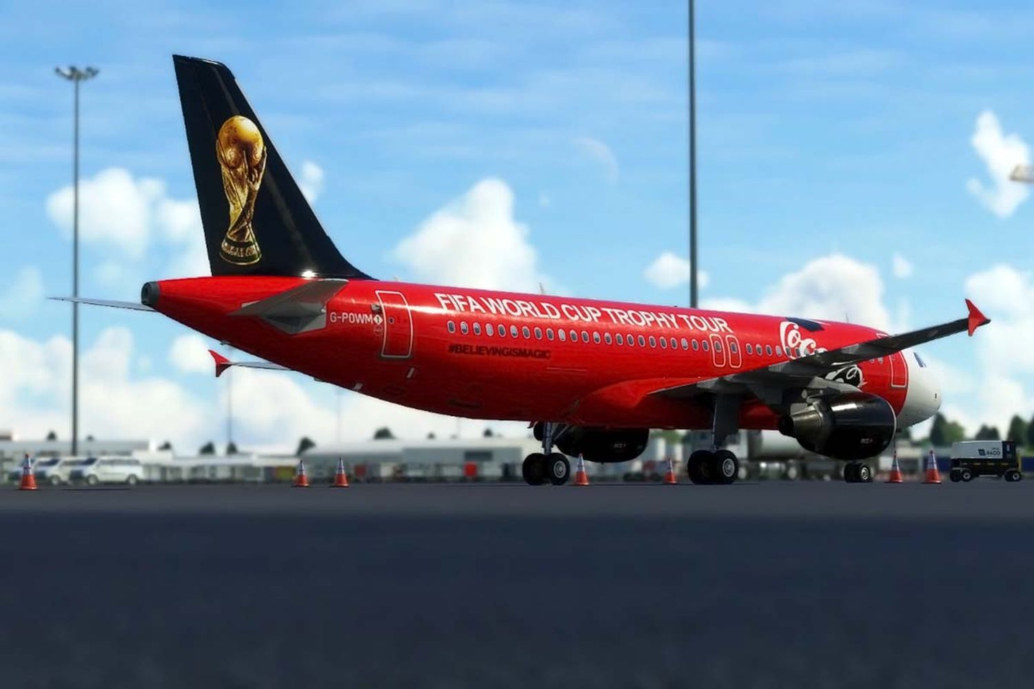 The World Cup aircraft arrived in Argentina