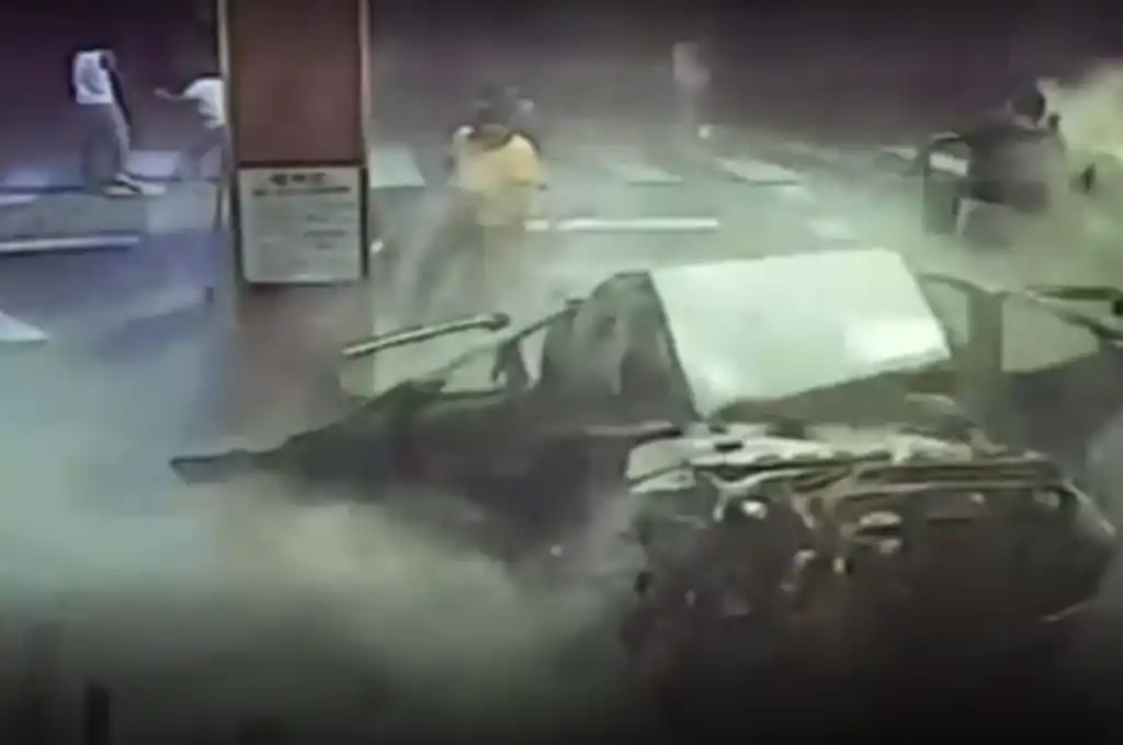 No se hubo heridos, solo daños materiales.