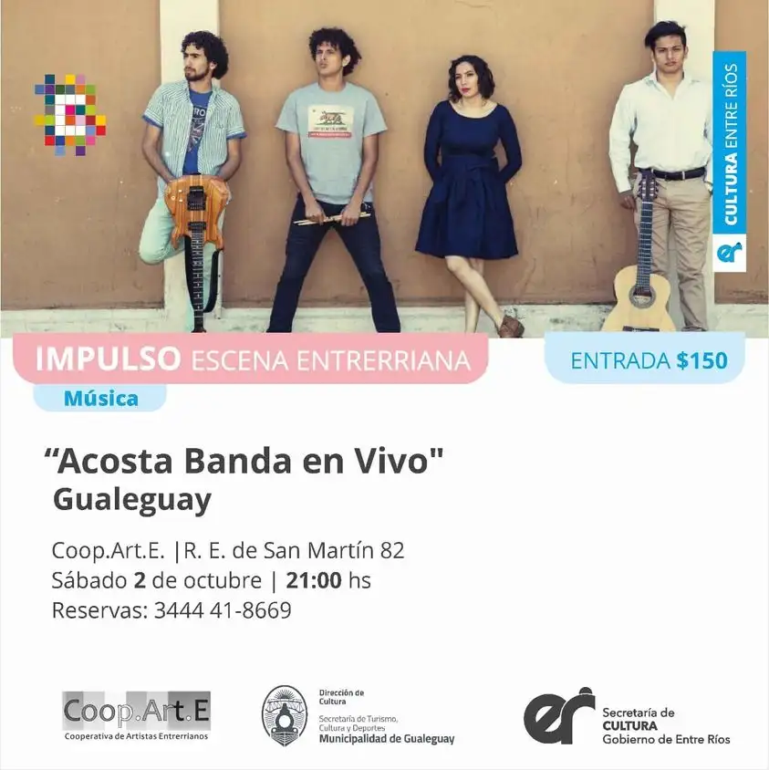 Acosta Banda se presenta en Coop.Art.E